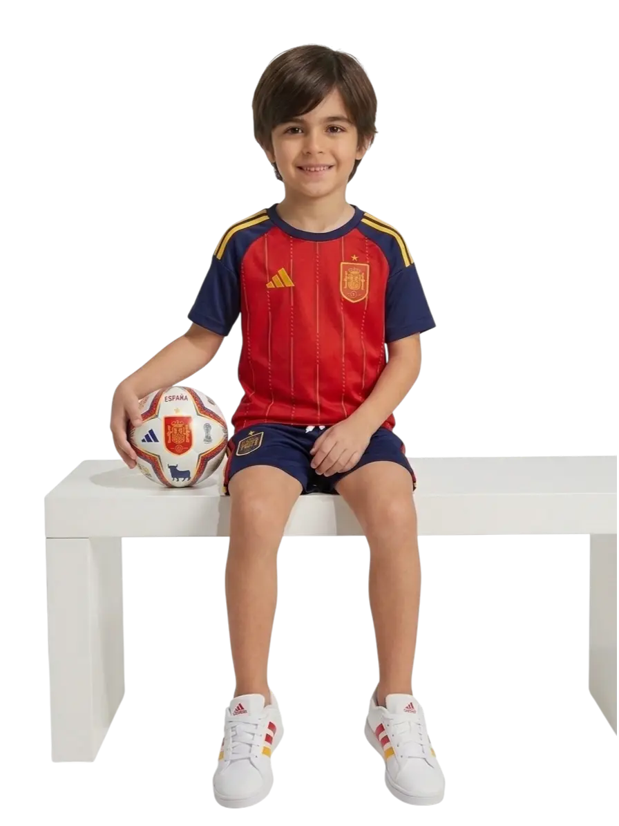 Conjunto España Local Infantil / Juvenil 3 a 14 años