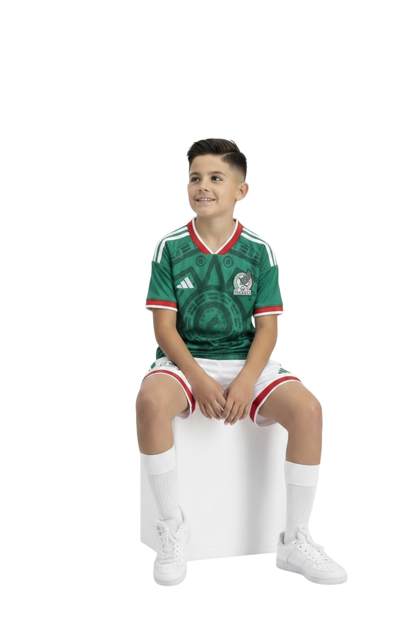 Conjunto México Local Infantil / Juvenil 3 a 14 años