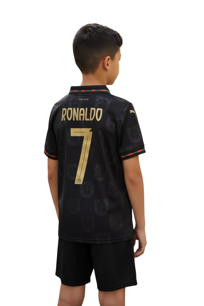 Conjunto CR7 Portugal Eusebio Ed. Especial - Infantil / Juvenil