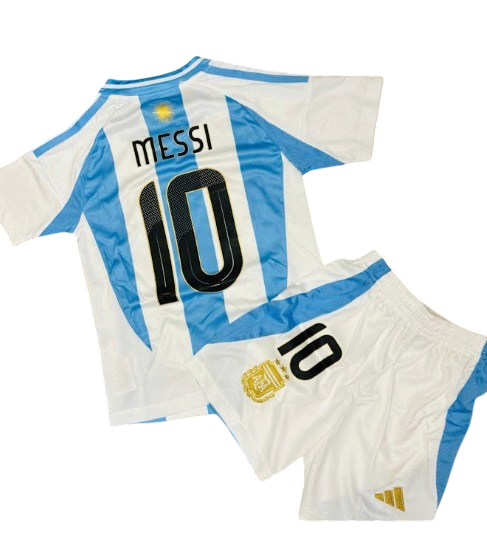 Argentina Local 24/25 Niño Messi 10 Versión Fan