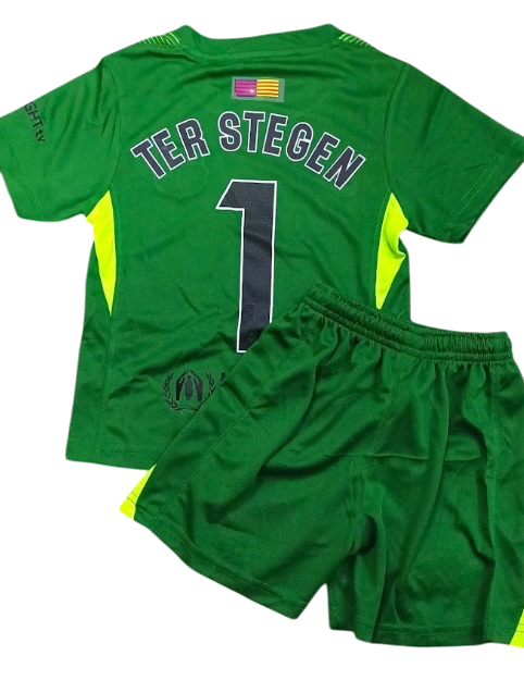Barcelona Portero Verde 25/26 Niño Ter Stegen 1 Versión Fan