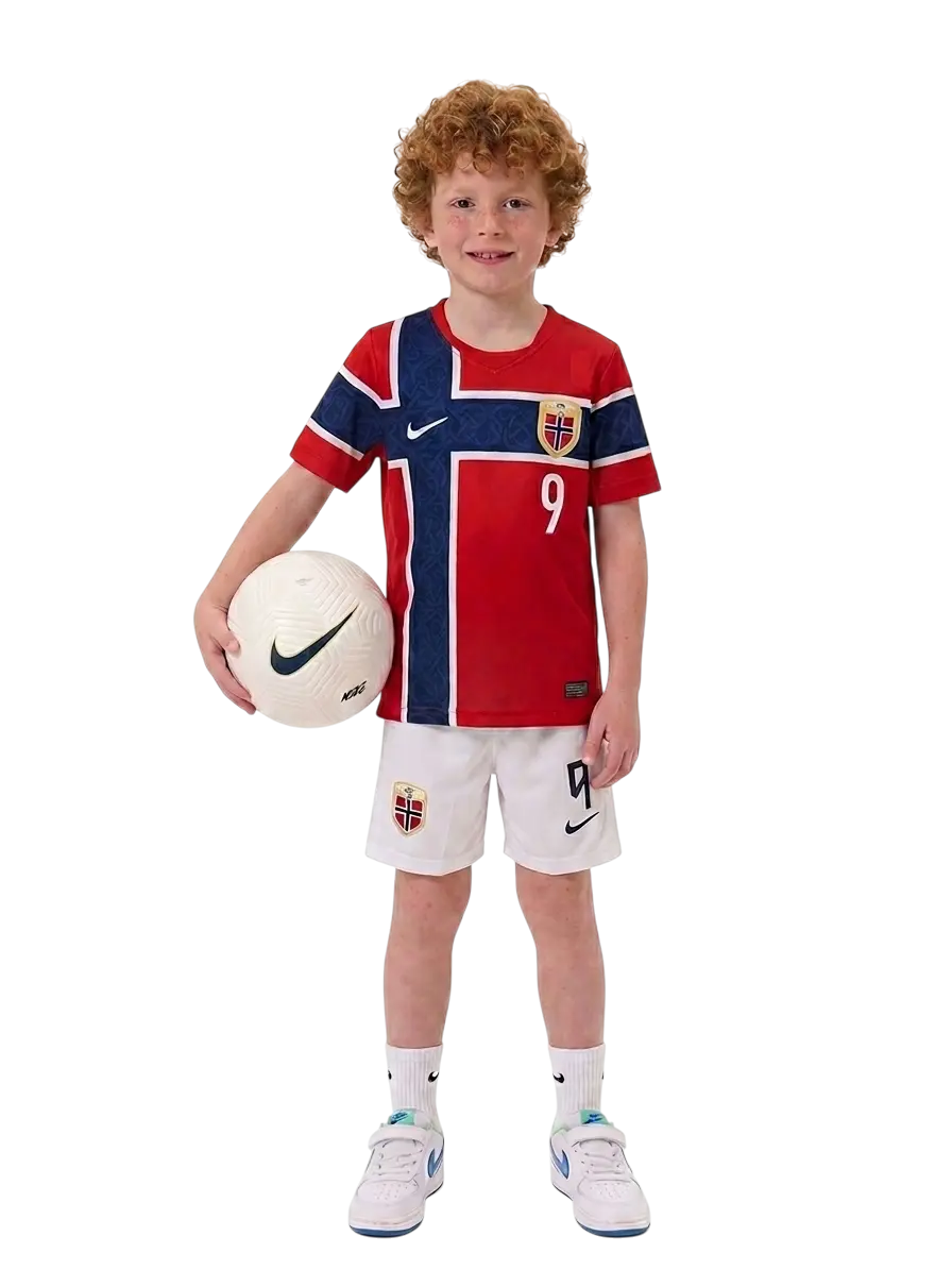 Conjunto Noruega Local 2026 Halaand Infantil / Juvenil 3 a 14 años