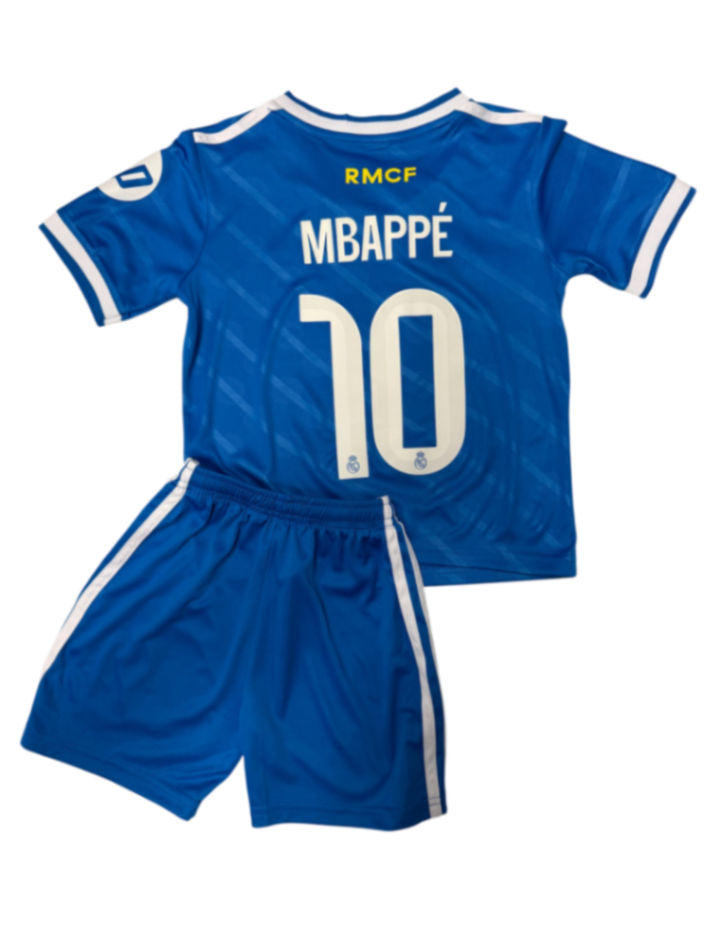 Real Madrid Tercero 25/26 Mbappé 10 Niño Versión Fan 