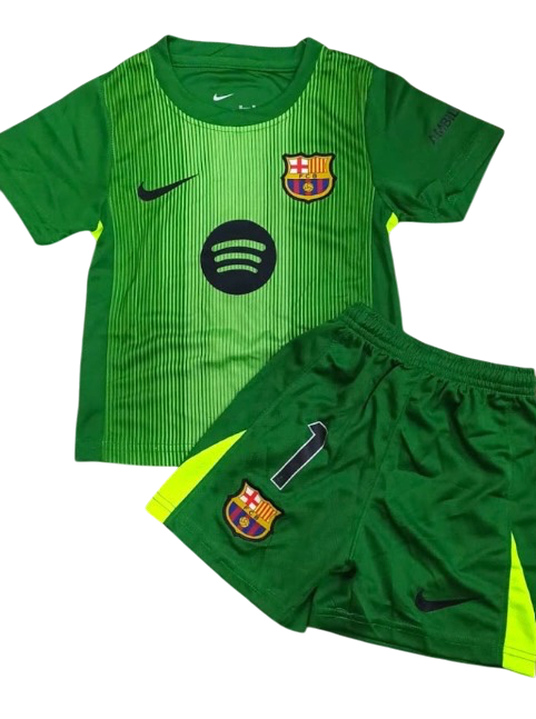 Barcelona Portero Verde 25/26 Niño Ter Stegen 1 Versión Fan