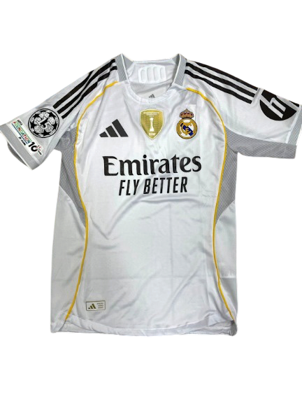 Real Madrid local 25/26 3 Parches Versión Jugador
