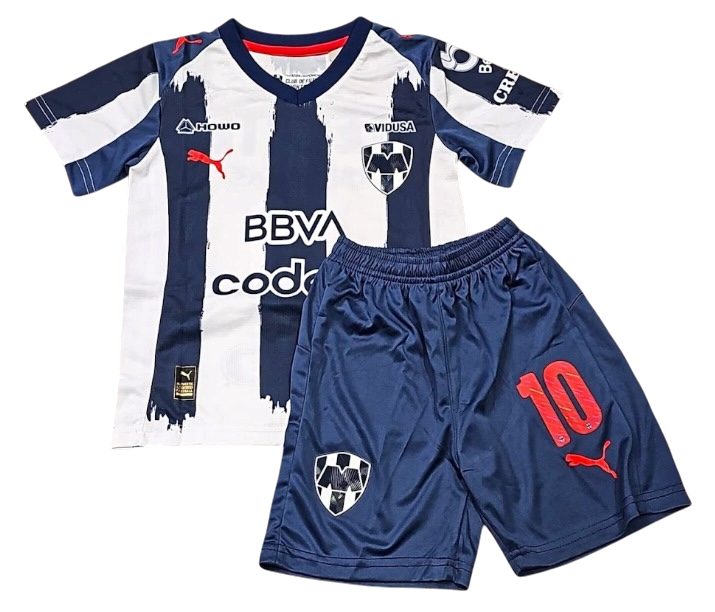 Rayados Local 25/26 Niño Canales 10 Versión Jugador
