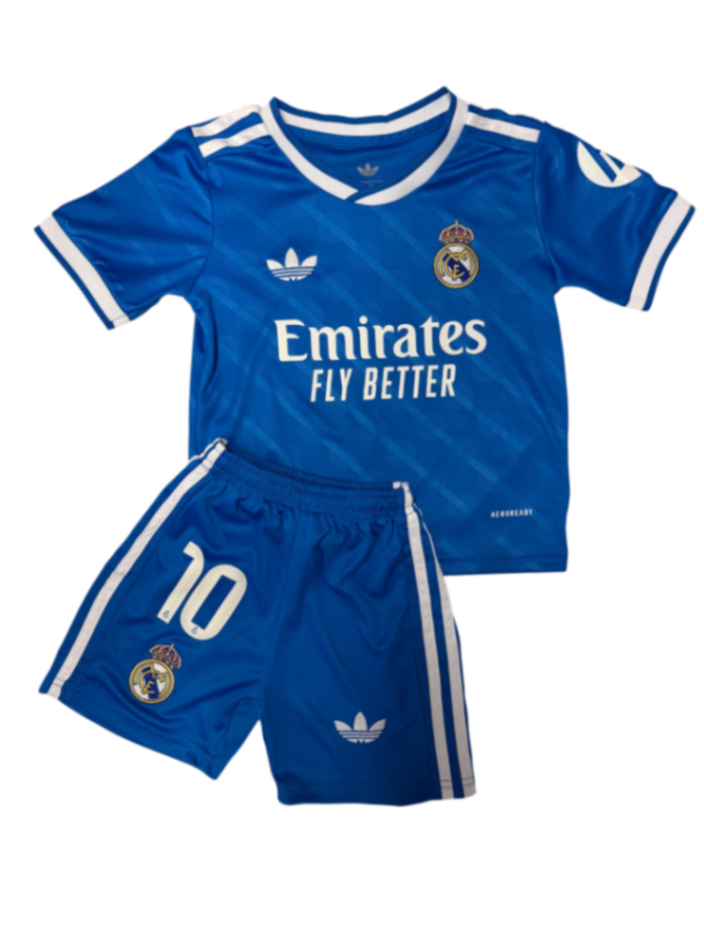 Real Madrid Tercero 25/26 Mbappé 10 Niño Versión Fan