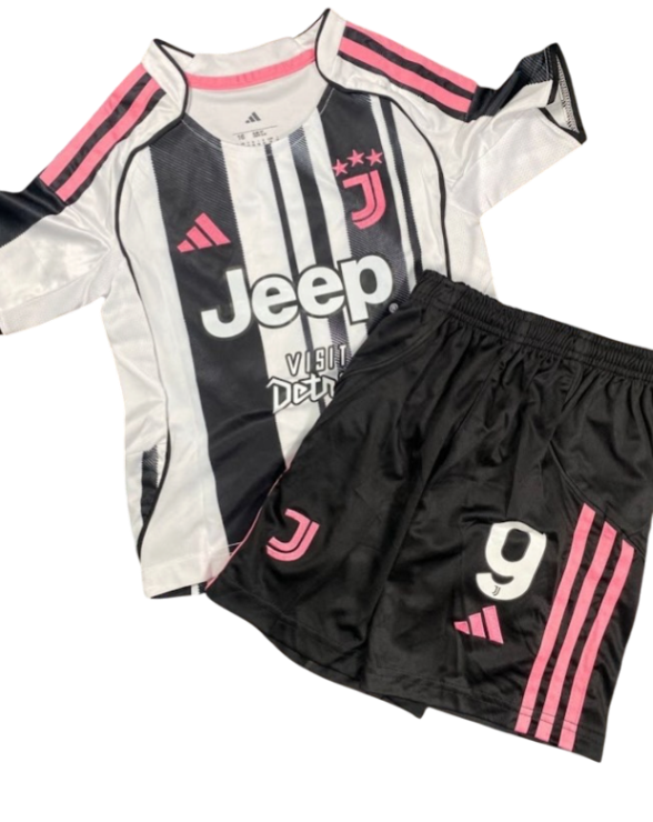 Juventus Local 25/26 Niño Vlahovic Versión Fan