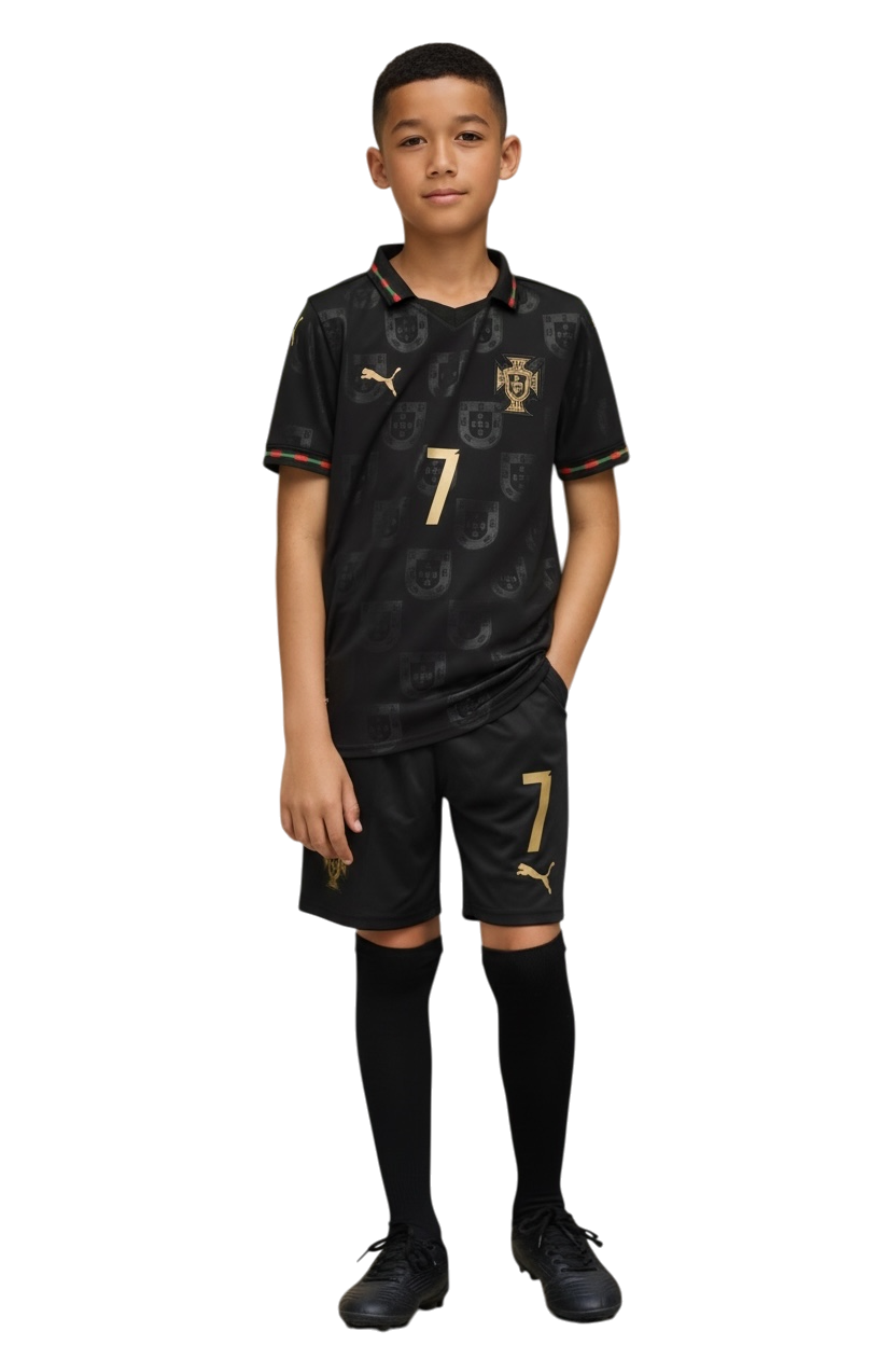Conjunto CR7 Portugal Eusebio Ed. Especial - Infantil / Juvenil