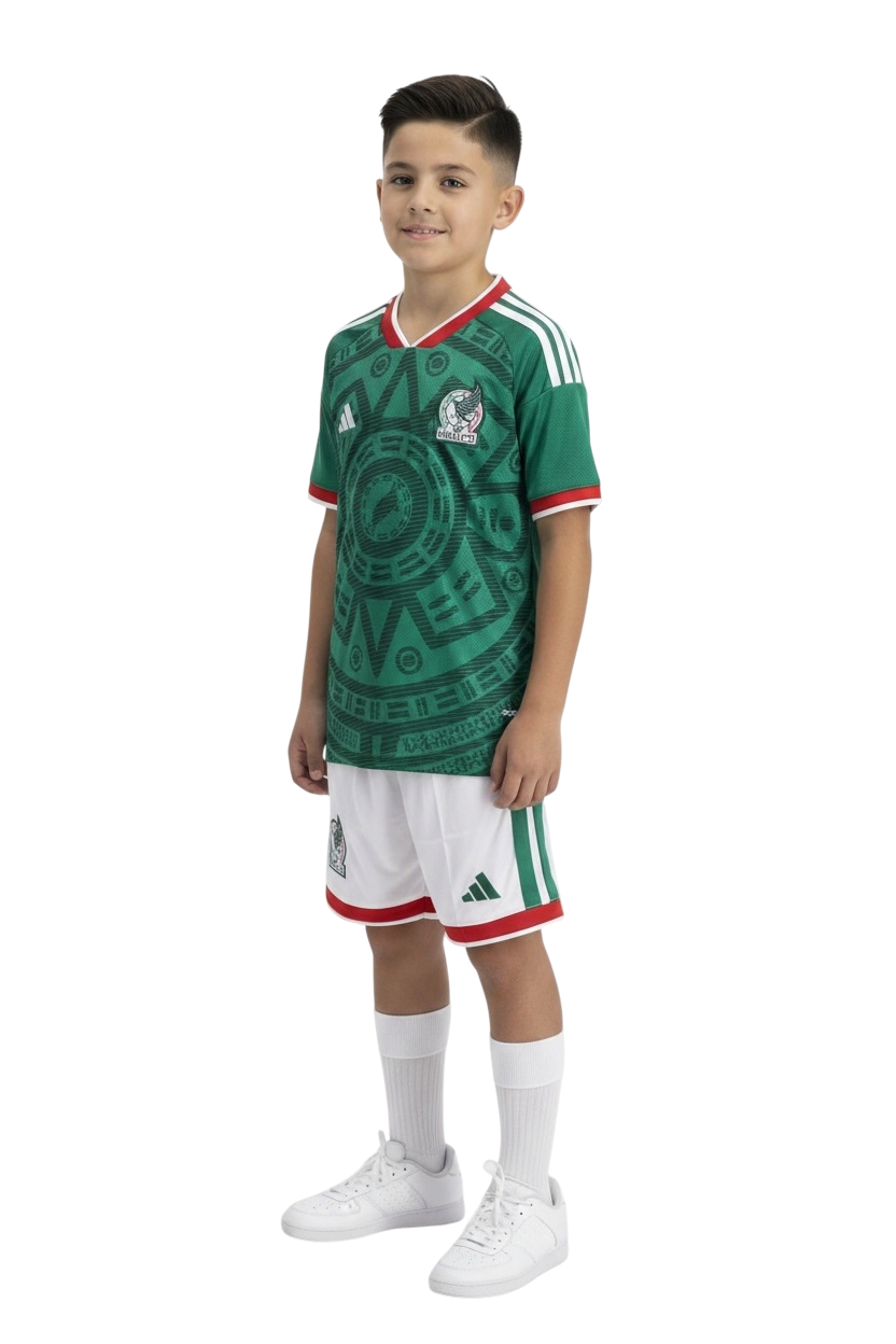 Conjunto México Local Infantil / Juvenil 3 a 14 años