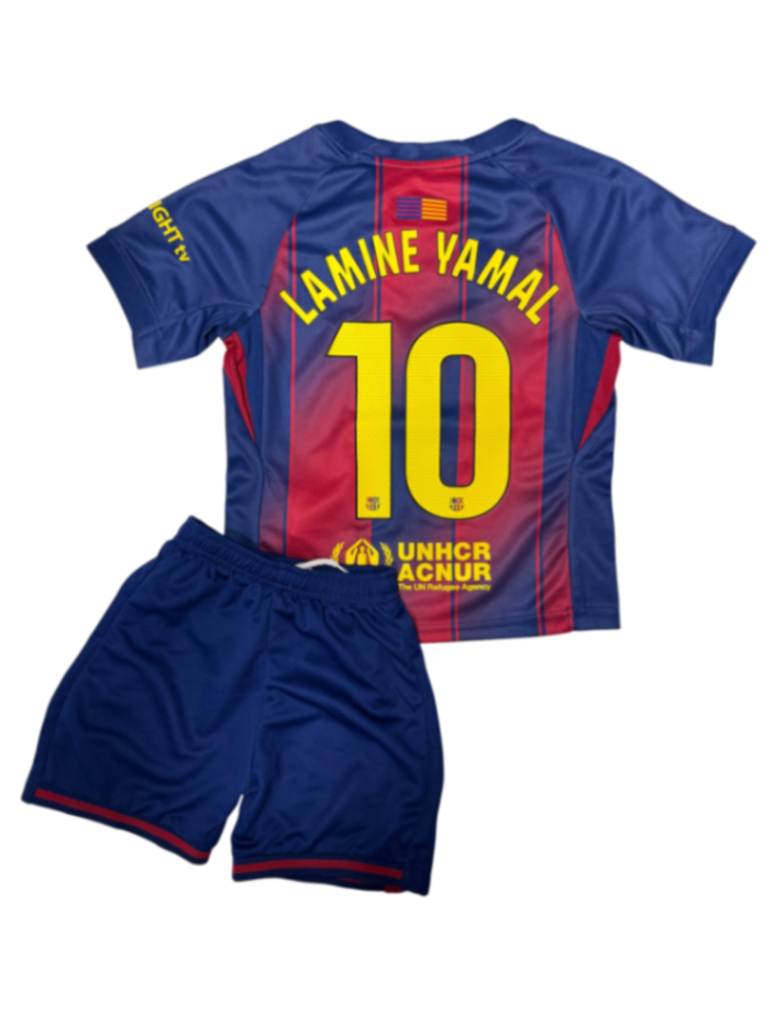 Barcelona Local 25/26 Niño Lamine Yamal 10 Versión Fan