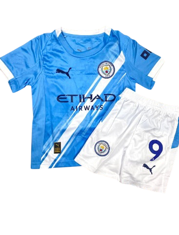Manchester City Local 25/26 Niño Haaland 9 Versión Fan