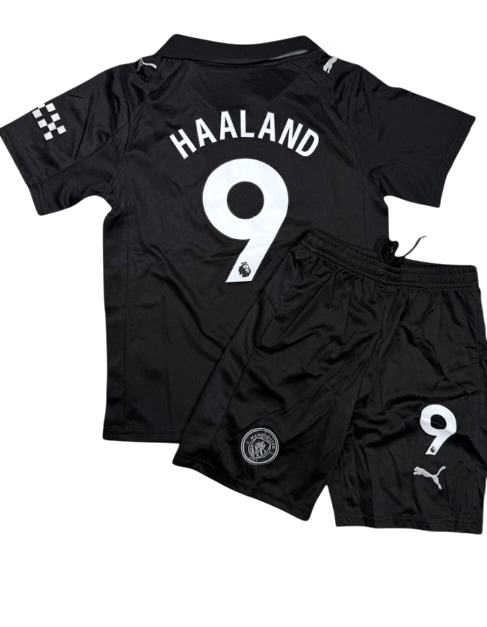 Manchester City Visita 25/26 Niño Haaland 9 Versión Fan
