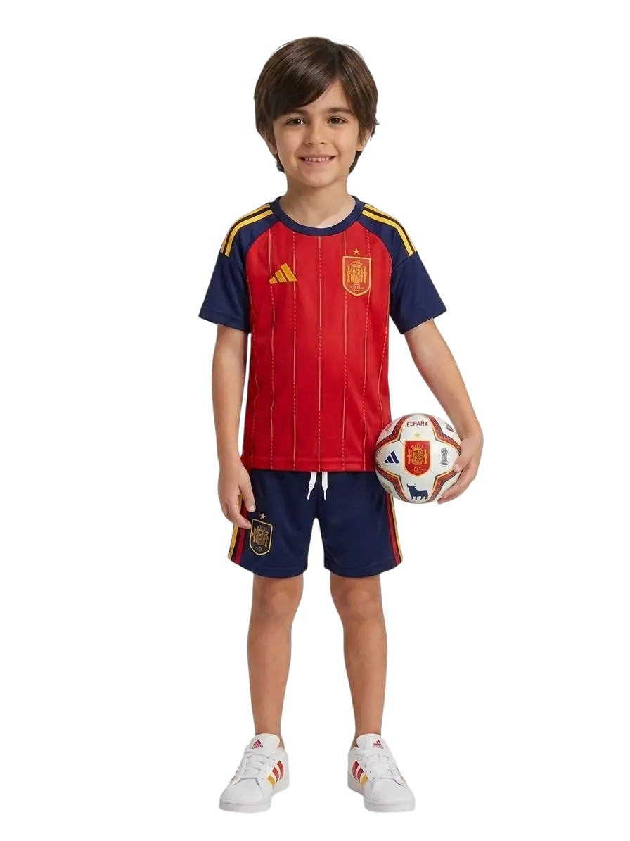 Conjunto España Local Infantil / Juvenil 3 a 14 años