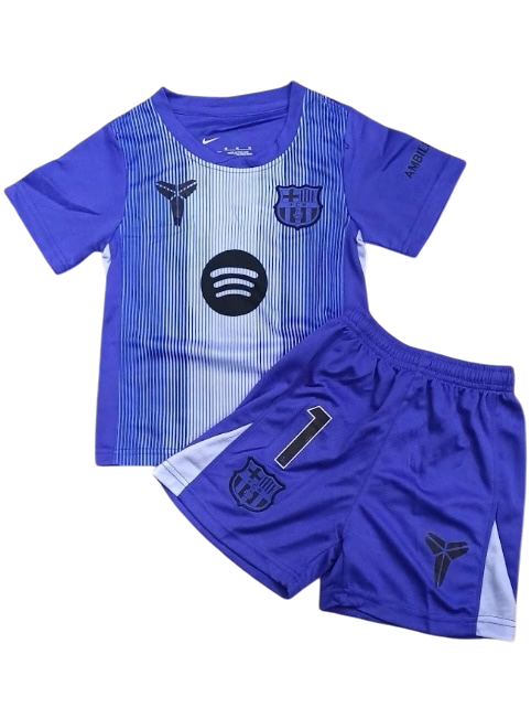 Barcelona Portero Azul 25/26 Niño Ter Stegen 1 Versión Fan